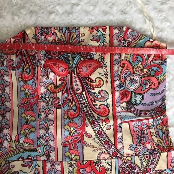 Robe Sans Bretelles THE LIMITED OUTBACK RED - Motif Paisley Rouge - Taille 2 - Neuve Sans étiquette
